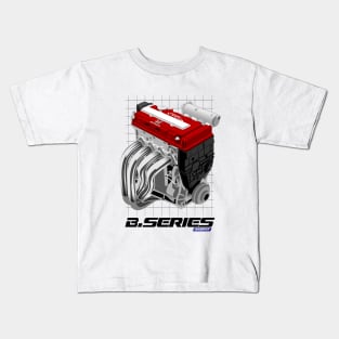 CAR ENGINE HONDA B SERIES CIVIC JDM Kids T-Shirt